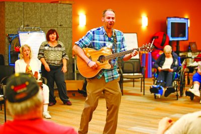 Entertainment was provided at the open house. (Photo by Jared Wickerham/Wick Photography)