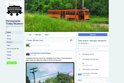 Pennsylvania Trolley Museum home page.