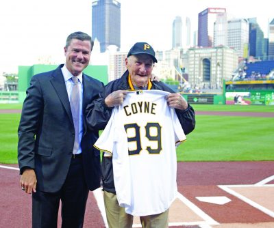 Pirates Celebrate Long-Time Usher Phil Coyne's 100th Birthday