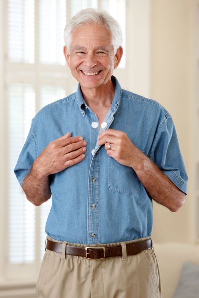 Men's Easy One Handed Belt Adaptive Clothing for Seniors, Disabled